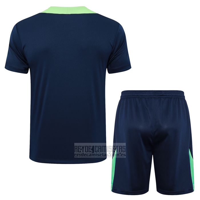 Chandal del Brasil Manga Corta 2024-2025 Azul - Pantalon Corto